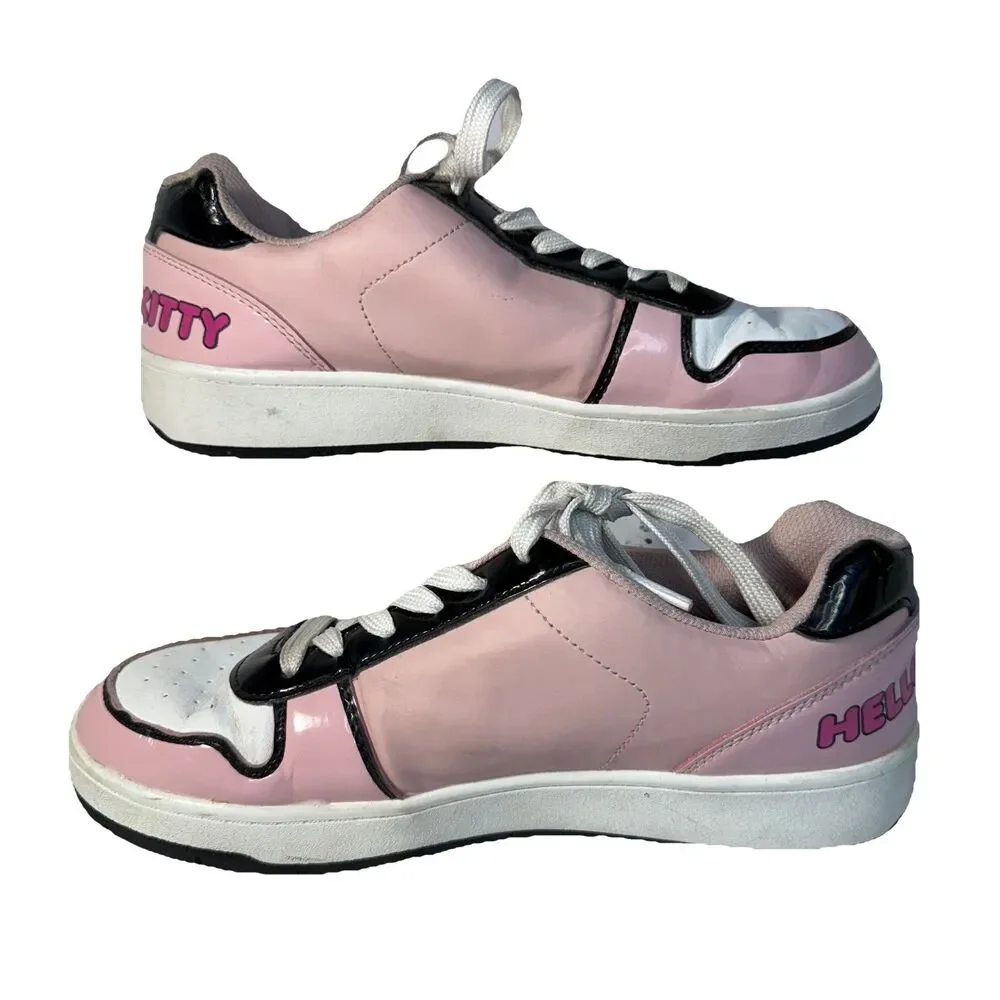Hello Kitty Shoes Women's Size 10 Limited Edition Court Sneakers‎ Sanio- Pinkie